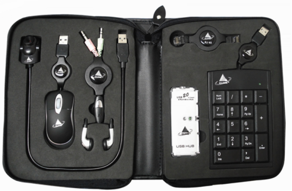 Kit Para Notebook Com Mini Mouse, Webcam, Hub, Teclado Numer